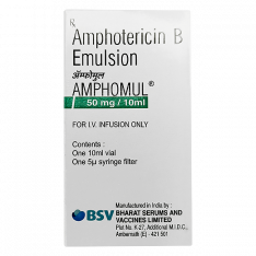 Амфотерицин В :: Amphotericin B (Amphomul) эмул. для ин. 50мг/10мл  Индия №1